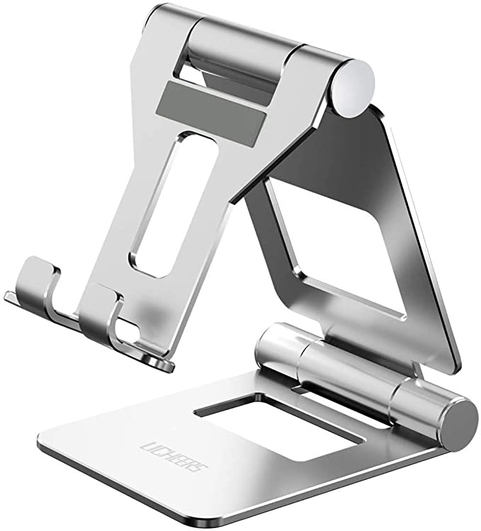 Licheers Adjustable Tablet Stand, iPad Stand: Universal Tablet Holder Compatible with iPad, Surface, Kindle, Nintendo Switch and Other 4-13 inch Devices (Silver)