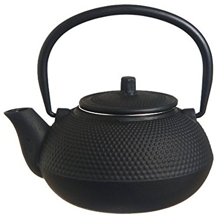 New Star International 40oz Hobnail Cast Iron Teapot (BLACK)