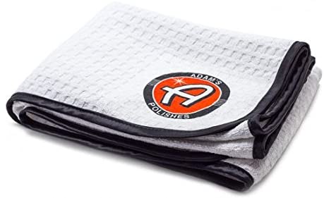 Adam's Great White Microfiber Drying Towel - Soft & Absorbent Microfiber Drying Towel That Wont Scratch or Swirl Delicate Sufaces - The Safe, Effortless Way to Dry Your Vehicle