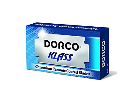 Dorco Double Edge Razor Blades - Chromium Ceramic Coating Razor Blades for Safety Razors and Straight Edge Razors - (50 Count) (Pack of 3)