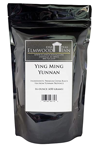 Elmwood Inn Fine Teas Ying Ming Yunnan Black Tea, 16-Ounce Pouches