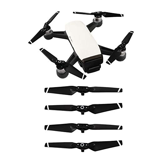 DJI Spark Propellers, DZT1968 2 Pairs Quick Release Foldable Low Noise Propellers DJI Spark Accessories Clockwise Counterclockwise Propeller DJI Spark …