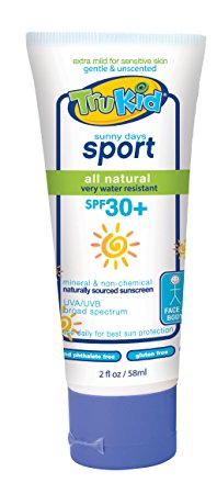 TruKid Sunny Days Sport SPF 30 Plus Water-resistant UVA/UVB Sunscreen Lotion, Unscented, 2 Ounce