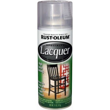 Rust-Oleum 1906830 Lacquer Spray, Clear, 11-Ounce