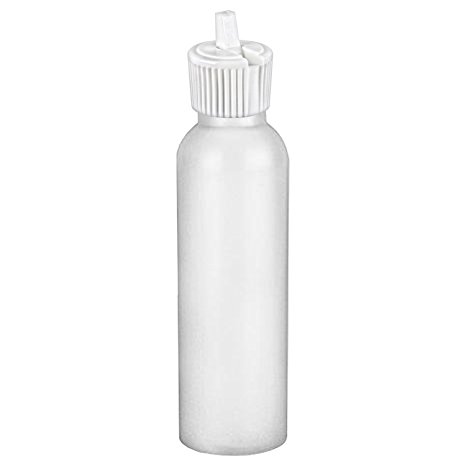 MoYo Natural Labs 2 oz Squirt Bottle, Squeezable Empty Travel Containers, BPA Free HDPE Plastic for Essential Oils and Liquids, Toiletry/Cosmetic Bottles (1 pack, Translucent White)