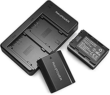 NP-FZ100 RAVPower [Upgraded] NP FZ100 Battery Charger Set Dual USB Charger Compatible with Firmware 2.0 Sony Alpha A7 III Battery, A7R III, A9, Sony Alpha 9, A7R3 (2-Pack, 2000mAh)