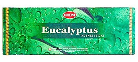 Hem Incense Box - (6 pack = 120 sticks) (Eucalyptus)