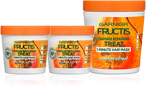 Garnier Hair Care Fructis Papaya Hair Treat Mask - 1 400mL   2 100mL Kit