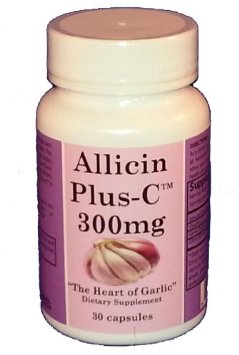 AllicinPlus-CTM 300mg of Garlic Allicin - 30 Vegetarian Capsules