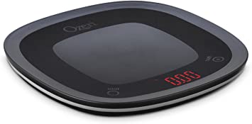 Ozeri ZK21-B Touch Waterproof Digital Kitchen Scale, Washable and Submersible Chef, Food, Vegetable, Small, Black