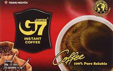 G7 pure black coffee, 30 Grams by Trung Nguyen