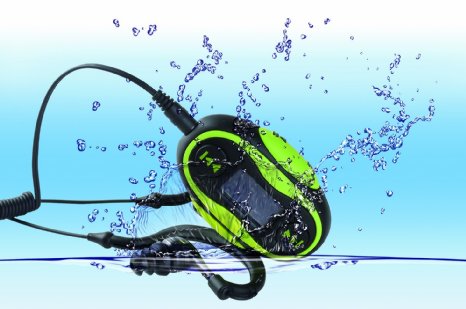QQ-Tech 4GB Waterproof MP3 Player Swimming or other Sports - Green