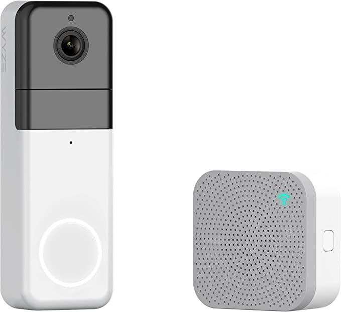 Wyze Wireless Video Doorbell Pro (Chime Included), 1440 HD Video, 1:1 Aspect Ratio: 1:1 Head-to-Toe View, 2-Way Audio, Night Vision with Wyze Cam Plus 3 Month Subscription