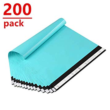 UCGOU 10x13 Inch 200-Pack Teal Poly Mailers Premium Shipping Envelopes Mailers Bags Self Sealed Business Shipping Mailer Bags with Self Adhesive Strip Waterproof and Tear-Proof Postal Bags