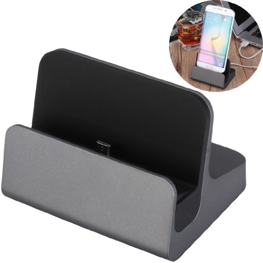 Micro USB Charge Dock Cradle - Rerii Desktop 5-Pin Micro USB Charge Dock Cradle, Charging and Date Transferring, Come with Micro USB Cable for Samsung Mobile Phones