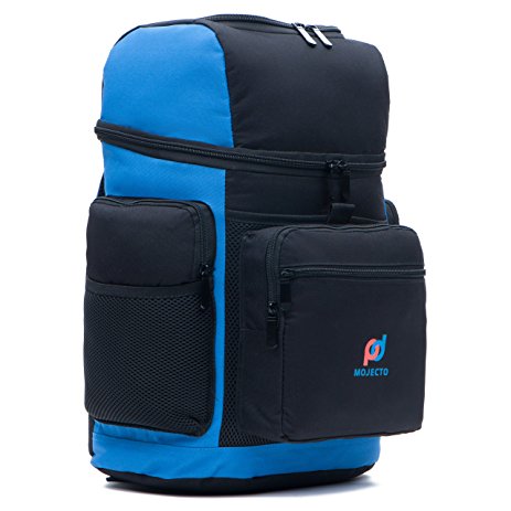 Cooler Backpack Bag - Dual Insulated Compartment. Multiple Pockets, Heavy Duty 900D Fabric, High Density Thick Foam Insulation, Heat Sealed Thick Peva Liner, Strong Zippers, padded Straps.