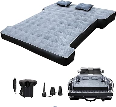 Umbrauto Truck Bed Air Mattress for 6-6.5ft Full Size Short Truck Beds, Inflatable Mattress with Pump,Pick Up Bed Air Mattress for Truck Tent Camping