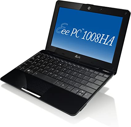 ASUS Eee PC Seashell 1008HA-MU17-BK 10.1-Inch Black Netbook - 6 Hours of Battery Life (Windows 7 Starter)