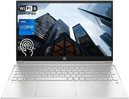 HP 2023 Latest Pavilion Business Laptop, 15.6" FHD Touchscreen, 13th Gen Intel Core i7-1355U, 64GB RAM, 2TB PCIe SSD, Webcam, FP Reader, Backlit KB, Wi-Fi 6, Windows 11 Pro, Silver