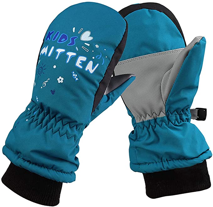 KRATARC Winter Kids Ski Mitten Waterproof Gloves Windproof Snow Outdoors Sports Cold Weather Mittens for Boys Girls
