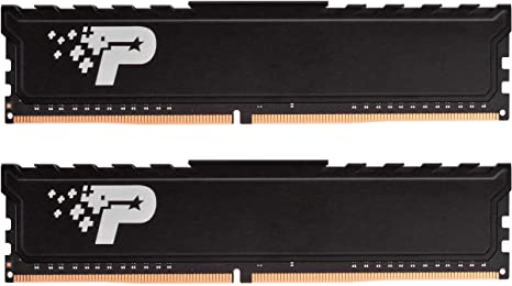 Patriot Signature Premium DDR4 16GB (2x8GB) 2400MHz (PC4-19200) UDIMM kit with Heatshield PSP416G2400KH1