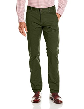 Dockers Men's Alpha Khaki Stretch Slim Tapered Fit Flat Front Pant