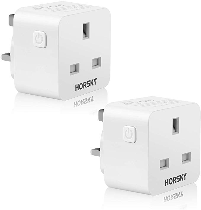 Smart Plugs Remote Controlled Plug Compatible with Amazon Alexa Echo Google Home IFTTT Mini Size WiFi Smart Socket 2.05’’x2.05’’x1.2’’ 13A (2)