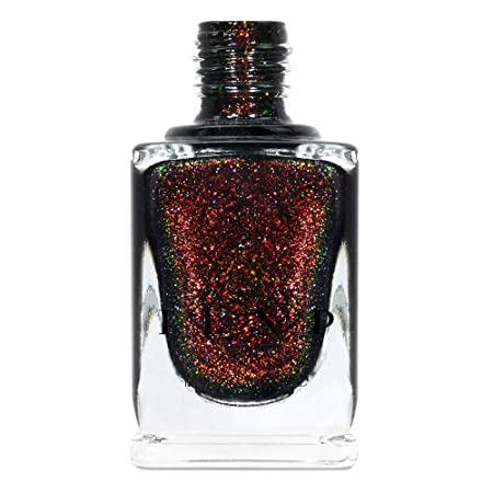 ILNP Underground - Deep Black Holographic Shimmer Jelly Nail Polish