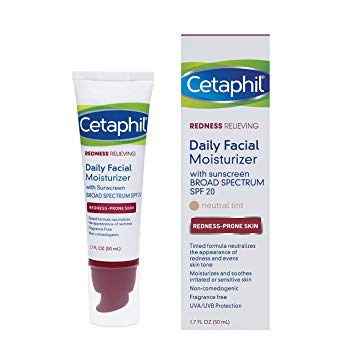 Cetaphil Redness Relieving Daily Facial Moisturizer SPF 20, 1.7 Ounce