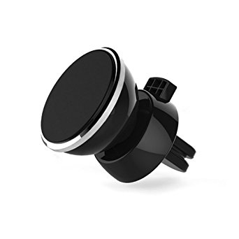 Magnetic Car Mount, POOPHUNS Air Vent Magnetic Car Phone Holder, 360-Degree Rotation, Easy Installation, Universal for iPhone 7/6s Plus/6s/5s, Samsung Galaxy S7/S6 Edge, HTC and GPS Devices