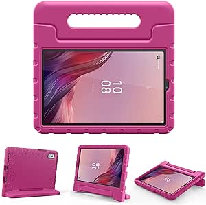 ProCase Kids Case for Lenovo Tab M9 9 Inch 2023, Shockproof Lightweight Kids Friendly Case with Convertible Handle Stand for Girls Boys Children Toddler Baby -Magenta