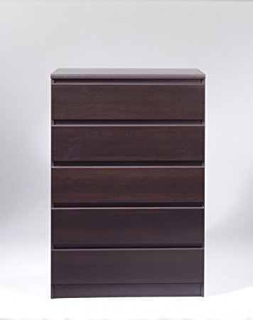 Tvilum 7029520 Scottsdale 5 Drawer Chest, Coffee