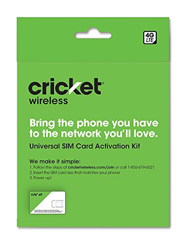 Cricket BYOD 2.0 Wireless 3-in-1 SIM Card Kit - Prepaid - Black