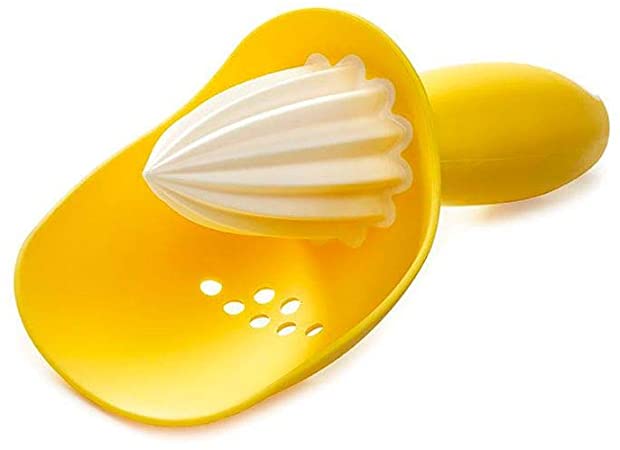 Joseph Joseph Catcher Citrus Reamer with Pip-Catching Cup - Yellow