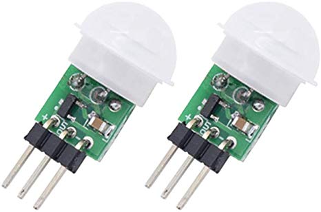 Onyehn IR Pyroelectric Infrared PIR Motion Sensor Detector Modules DC 2.7 to 12V(Pack of 2pcs)