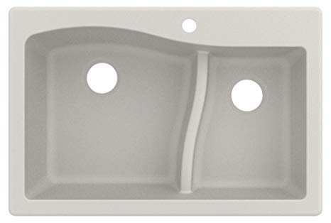 Kraus KGD-442WHITE Kitchen Sink Granite, 33-inch, White