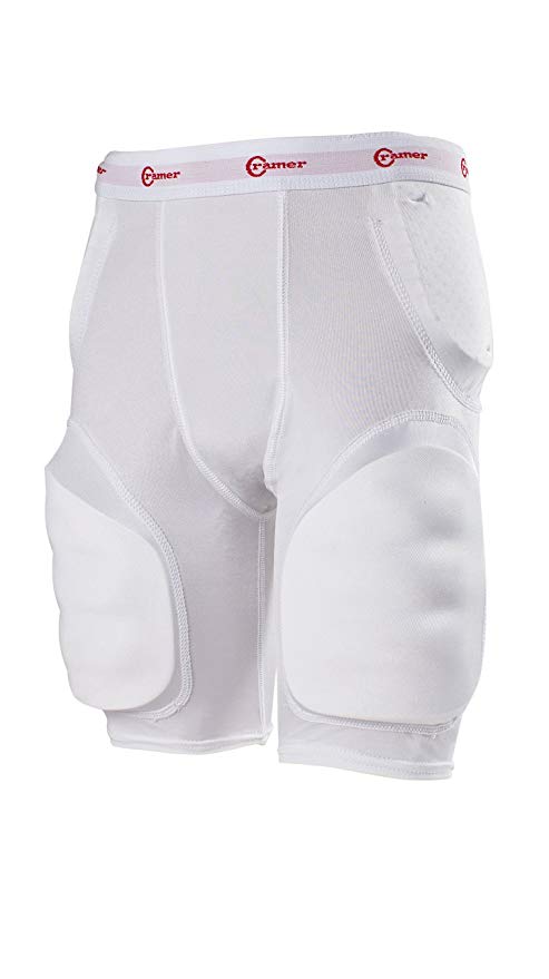 Cramer Classic 5-Pad Football Girdle With Hip, Tailbone and Thigh Pads, Integrated Girdle, Compression Football Gear, Football Equipment, Football Pads, Protective Gear for Football