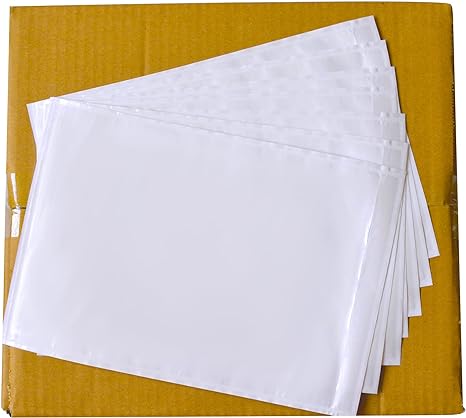 100 PCS 7"x10" Packing List Envelopes - Clear Self-Adhesive Shipping/Mailing Envelope Pouch Enclosed for Packing Slip Invoice Label