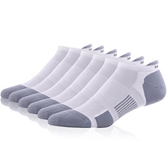 Low Cut Running Socks MEIKAN Athletic Cushioned Coolmax Tab Socks for Men & Women 1,3,6 Pairs