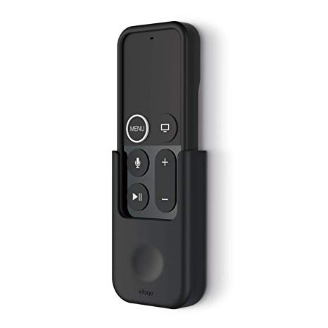 elago Apple TV Remote Holder Mount - [Gel Pad or Screw Options][Keeps It Secure][Cable Management] - Compatible with Apple TV Remote 4K / 4th Generation