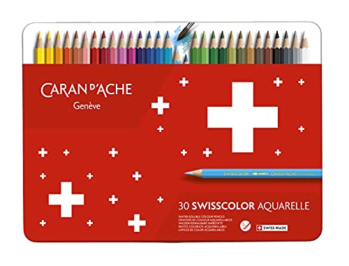 Caran D'ache 1285.730 Swisscolor color Pencils in Metal Box (Pack of 30)