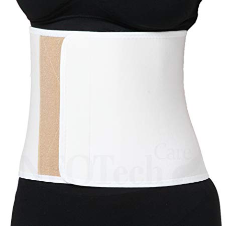 Neotech Care Bamboo Fiber Postpartum Girdle Support/Pregnancy/Maternity Trimmer Belt/Corset - Waist/Tummy/Belly Band & Back, Elastic & Breathable (Cream, XL)