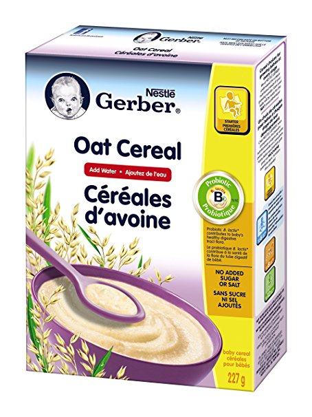 Gerber Baby Cereal, Oat, Add Water, 227-Gram