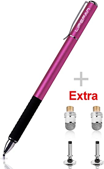 Capacitive Stylus Pens for All Touch Screens Precision Tablet Pen, 2 in 1