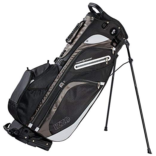 Izzo Versa Stand Golf Bag - Black, Red, Green or Blue - Golf Hybrid Stand Bag, Riding Hybrid Golf Stand Bag, Walking Hybrid Golf Stand Bag - Black, Red, Green and Blue Golf Stand Bag