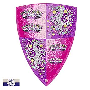 Liontouch 25201LT Crystal Princess Foam Toy Shield For Girls, Pink | Part Of A Kid's Costume Line