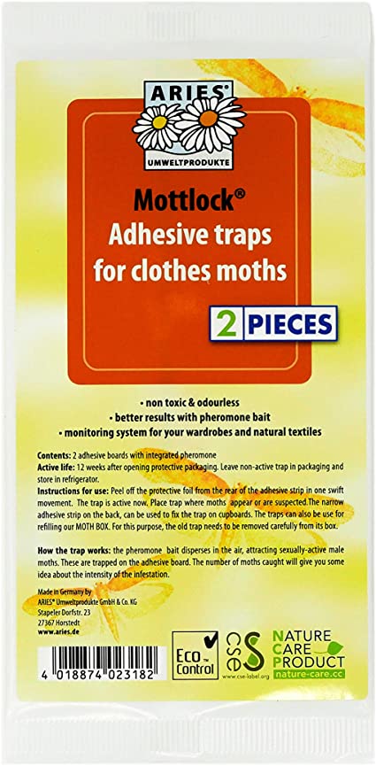 Aries Mottlock Moth Box Adhesive Traps – Pack of 2