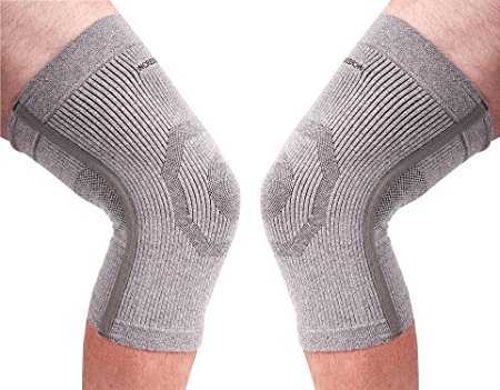 (PK of 2) Incrediwear Knee Sleeve - Radical Pain Relief for Aches & Injuries (L)