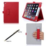 Apple iPad Air 2 Case - ProCase Folio Stand Cover Case Exclusive for iPad Air 2 with bonus procase stylus pen iPad 6th Gen iPad Air 2nd Gen Air2 Red