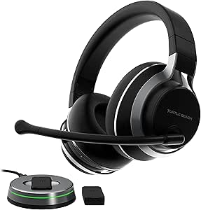 Turtle Beach Stealth Pro Casque de jeu san fil multiplateforme Bluetooth avec Suppression Active pour Xbox Series X|S, Xbox One, PS5, PS4, PC, Switch & Mobile [Licence officielle pour Xbox]